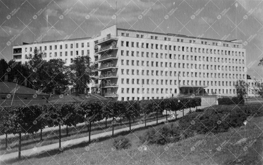 Turun Lääninsairaala, lääketieteellisen tiedekunnan  opetussairaala, 1940-luvulla.